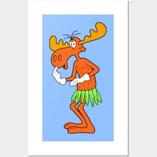 Bullwinkle Hawaii - Rocky & Bullwinkle Posters and Art